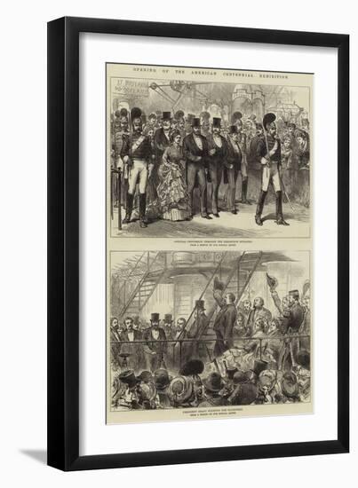 Opening of the American Centennial Exhibition--Framed Giclee Print