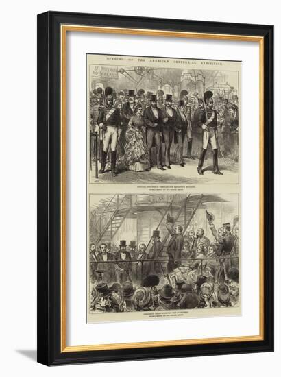 Opening of the American Centennial Exhibition-null-Framed Giclee Print