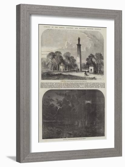 Opening of the Boston, Sleaford, and Midland Counties Railway-Samuel Read-Framed Giclee Print