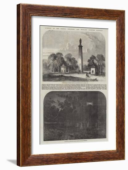 Opening of the Boston, Sleaford, and Midland Counties Railway-Samuel Read-Framed Giclee Print