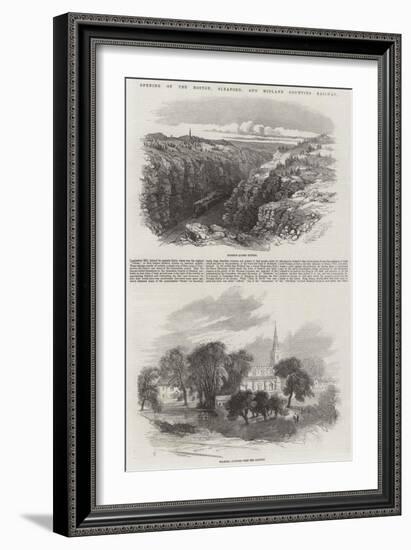 Opening of the Boston, Sleaford, and Midland Counties Railway-Samuel Read-Framed Giclee Print