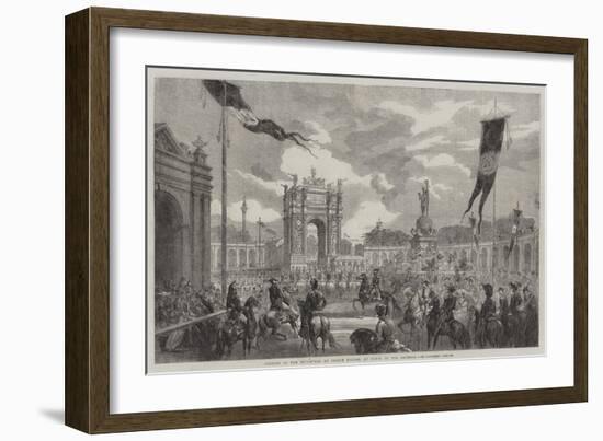 Opening of the Boulevard Du Prince Eugene, at Paris, by the Emperor-Felix Thorigny-Framed Giclee Print