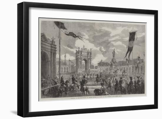 Opening of the Boulevard Du Prince Eugene, at Paris, by the Emperor-Felix Thorigny-Framed Giclee Print