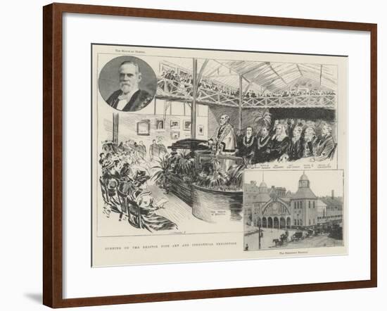 Opening of the Bristol Fine Art and Industrial Exhibition-null-Framed Giclee Print