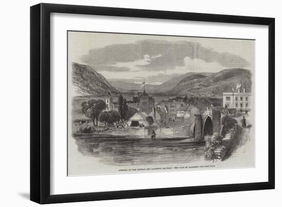 Opening of the Conway and Llanrwst Railway, the Vale of Llanrwst-null-Framed Giclee Print