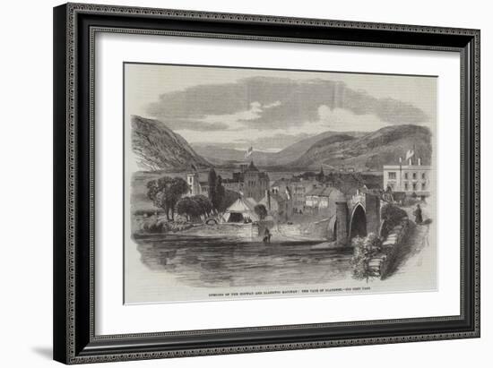 Opening of the Conway and Llanrwst Railway, the Vale of Llanrwst-null-Framed Giclee Print