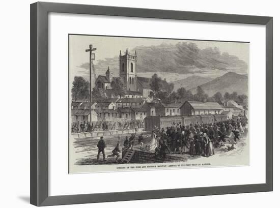 Opening of the Cork and Macroom Railway, Arrival of the First Train at Macroom-null-Framed Giclee Print