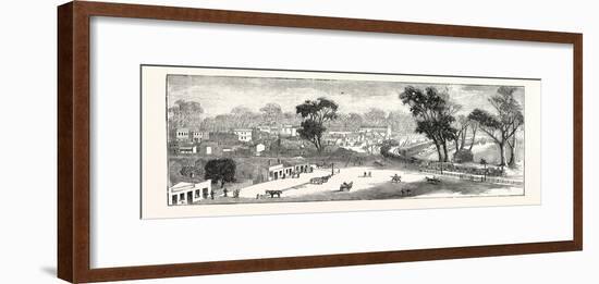 Opening of the Deniliquin and Echuca Railway: Echuca, South Australia, 1876-null-Framed Giclee Print