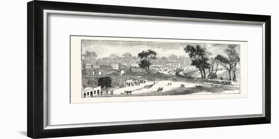 Opening of the Deniliquin and Echuca Railway: Echuca, South Australia, 1876-null-Framed Giclee Print