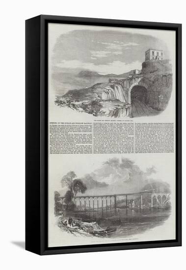 Opening of the Dublin and Wicklow Railway-null-Framed Premier Image Canvas