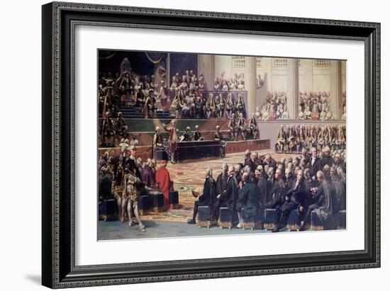 Opening of the Estates General at Versailles on 5th May 1789, 1839-Louis Charles Auguste Couder-Framed Giclee Print