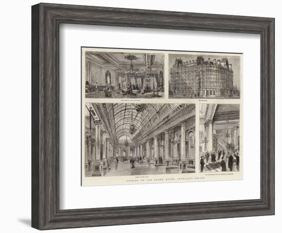 Opening of the Grand Hotel, Trafalgar Square-null-Framed Giclee Print