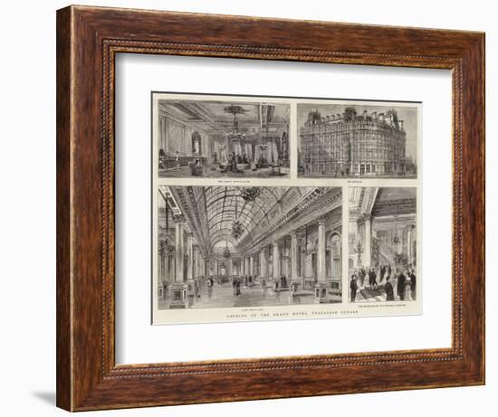 Opening of the Grand Hotel, Trafalgar Square-null-Framed Giclee Print