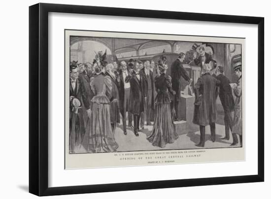 Opening of the Great Central Railway-null-Framed Giclee Print