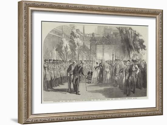 Opening of the Great Exhibition, Entrance of Her Majesty and His Royal Highness Prince Albert-null-Framed Giclee Print