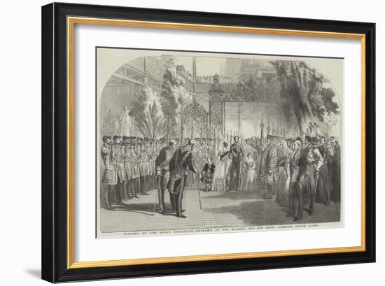 Opening of the Great Exhibition, Entrance of Her Majesty and His Royal Highness Prince Albert-null-Framed Giclee Print