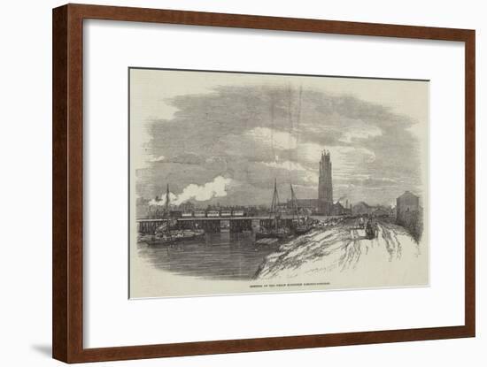 Opening of the Great Northern Railway, Boston-null-Framed Giclee Print