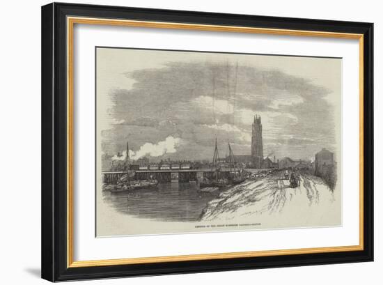 Opening of the Great Northern Railway, Boston-null-Framed Giclee Print