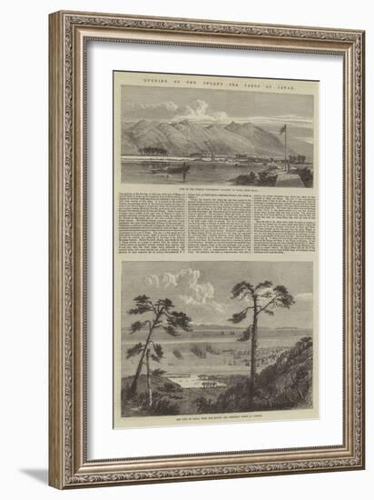 Opening of the Inland Sea Ports of Japan-Richard Principal Leitch-Framed Giclee Print