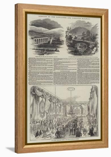 Opening of the Lancaster and Carlisle Railway-null-Framed Premier Image Canvas