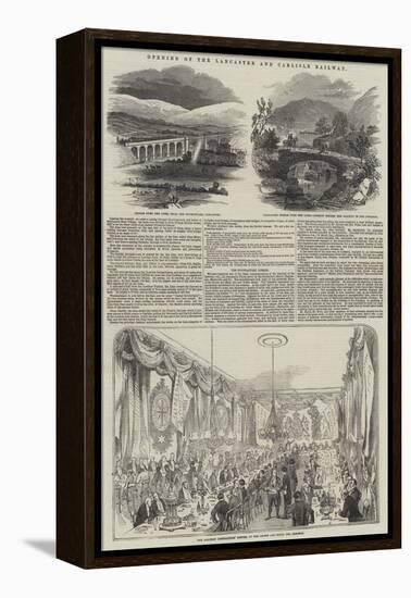 Opening of the Lancaster and Carlisle Railway-null-Framed Premier Image Canvas