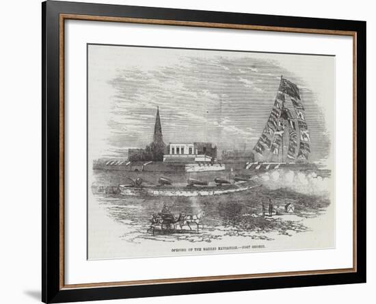 Opening of the Madras Exhibition, Fort George-null-Framed Giclee Print