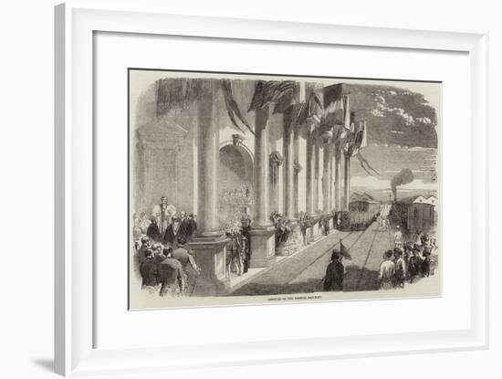 Opening of the Madras Railway-null-Framed Giclee Print