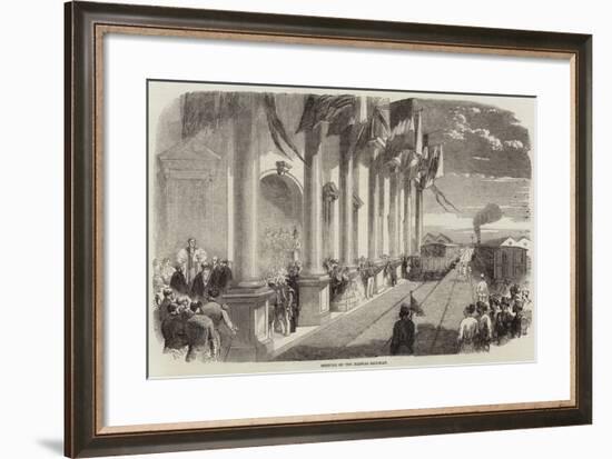 Opening of the Madras Railway-null-Framed Giclee Print