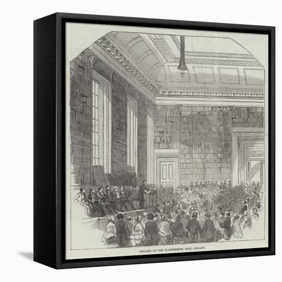 Opening of the Manchester Free Library-null-Framed Premier Image Canvas