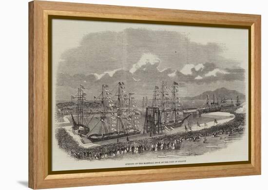 Opening of the Marshall Dock at the Port of Silloth-null-Framed Premier Image Canvas