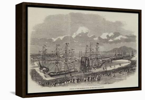 Opening of the Marshall Dock at the Port of Silloth-null-Framed Premier Image Canvas