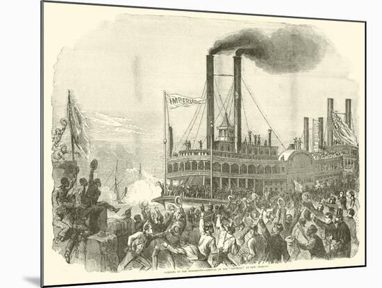 Opening of the Mississippi, Arrival of the "Imperial" at New Orleans, July 1863-null-Mounted Giclee Print