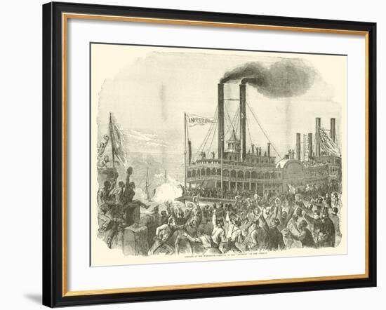 Opening of the Mississippi, Arrival of the "Imperial" at New Orleans, July 1863-null-Framed Giclee Print