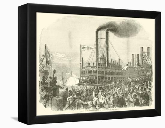 Opening of the Mississippi, Arrival of the "Imperial" at New Orleans, July 1863-null-Framed Premier Image Canvas