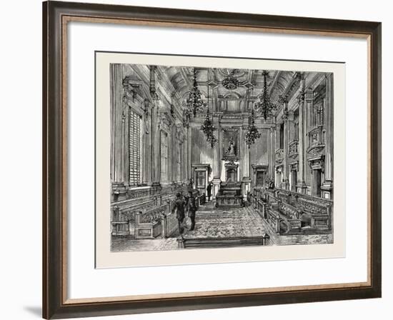 Opening of the New Houses of Parliament, Capetown: the House of Assembly-null-Framed Giclee Print