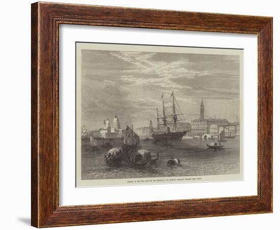 Opening of the New Line for the Peninsular and Oriental Company's Steamers from Venice-null-Framed Giclee Print