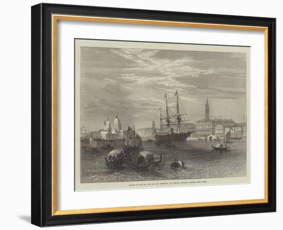 Opening of the New Line for the Peninsular and Oriental Company's Steamers from Venice-null-Framed Giclee Print