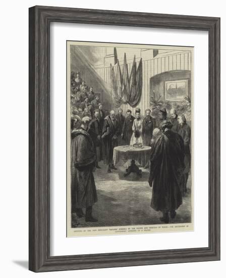 Opening of the New Merchant Taylors' Schools by the Prince and Princess of Wales-Godefroy Durand-Framed Giclee Print