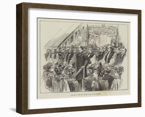 Opening of the New Oxford House, Bethnal Green-William Douglas Almond-Framed Giclee Print