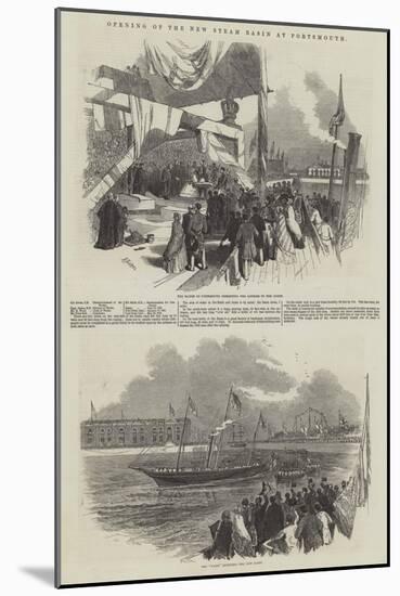 Opening of the New Steam Basin at Portsmouth-Myles Birket Foster-Mounted Giclee Print