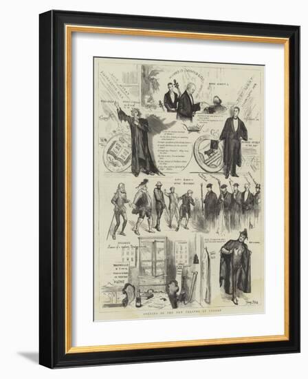 Opening of the New Theatre at Oxford-Sydney Prior Hall-Framed Giclee Print