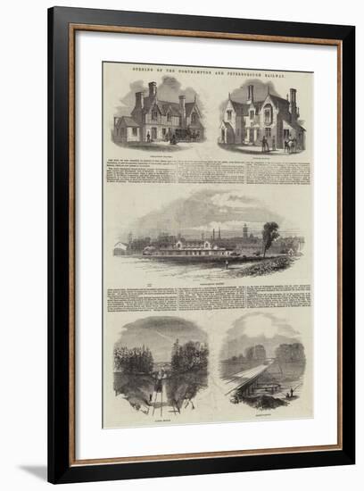 Opening of the Northampton and Peterborough Railway-null-Framed Giclee Print