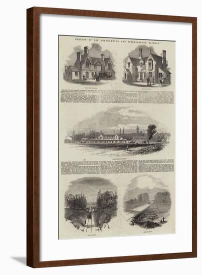 Opening of the Northampton and Peterborough Railway-null-Framed Giclee Print