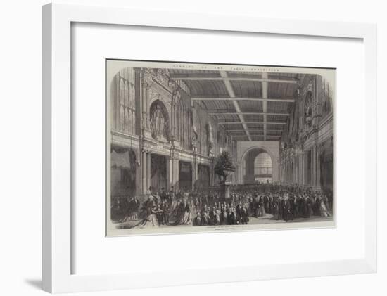 Opening of the Paris Exhibition-null-Framed Giclee Print