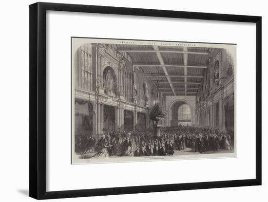 Opening of the Paris Exhibition-null-Framed Giclee Print