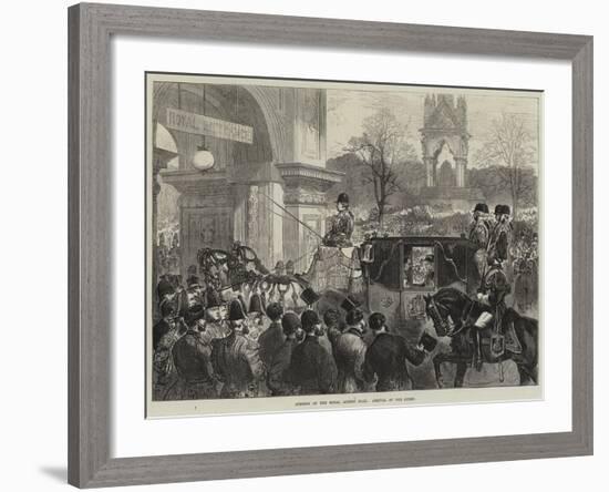 Opening of the Royal Albert Hall, Arrival of the Queen-null-Framed Giclee Print