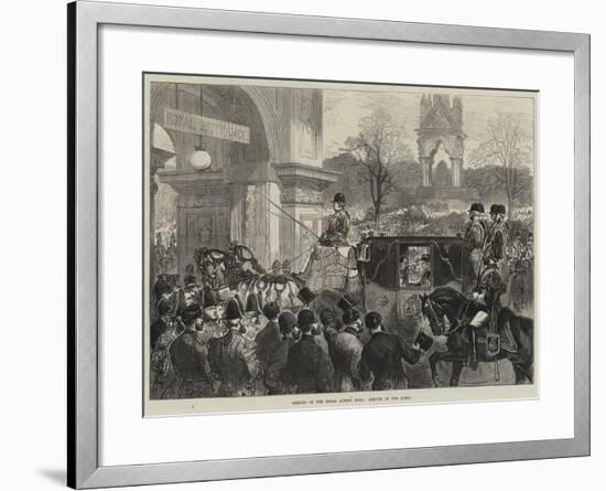 Opening of the Royal Albert Hall, Arrival of the Queen-null-Framed Giclee Print