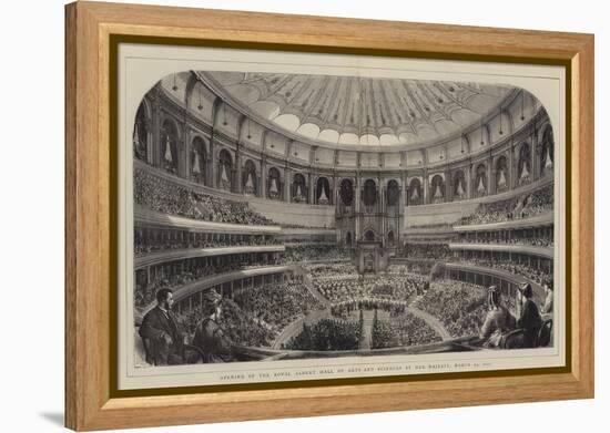 Opening of the Royal Albert Hall of Arts and Sciences by Her Majesty, 29 March 1871-null-Framed Premier Image Canvas