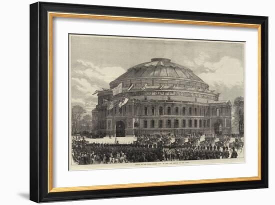 Opening of the Royal Albert Hall of Arts and Sciences by the Queen-null-Framed Giclee Print