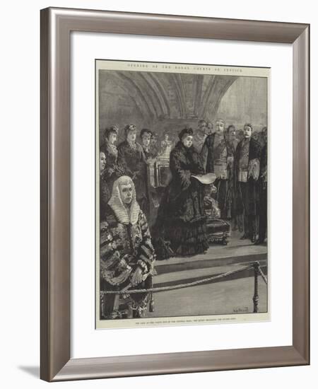 Opening of the Royal Courts of Justice-William Heysham Overend-Framed Giclee Print